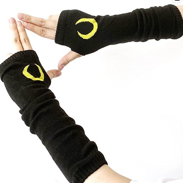 Punto oversleeve cross-border Ninja Venta caliente medio dedo guantes Luna Satanás Cruz oversleeve anti-sucio envoltura caliente