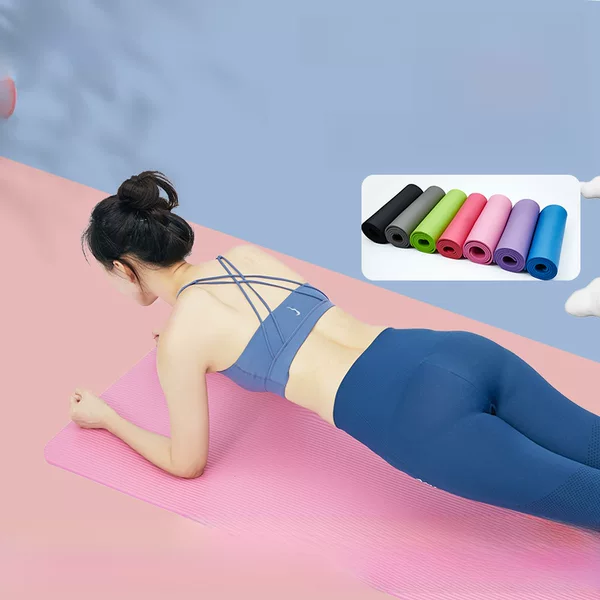 Nbr Non-Slip Yoga Mat, Thickened and Widened, Home Fitness Mat, Dance Mat, High-Density Eco-Friendly Sports Mat
