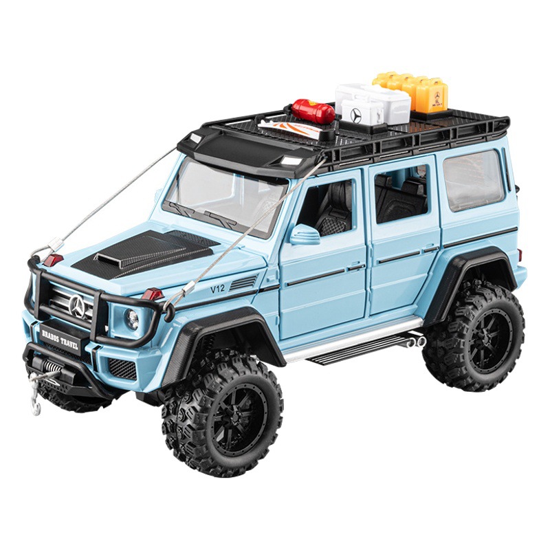 1:24 Babo G550 aleación modelo de coche sonido y luz Tire hacia atrás decoración del coche de juguete para niños Venta caliente transfronteriza