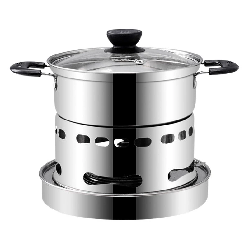 Открытый Общежитие Посуда Отель Коммерческий Суп Горшок Алкоголь Горшок костюм Нержавеющая Сталь Алкоголь Плита Маленький Горячий Горшок