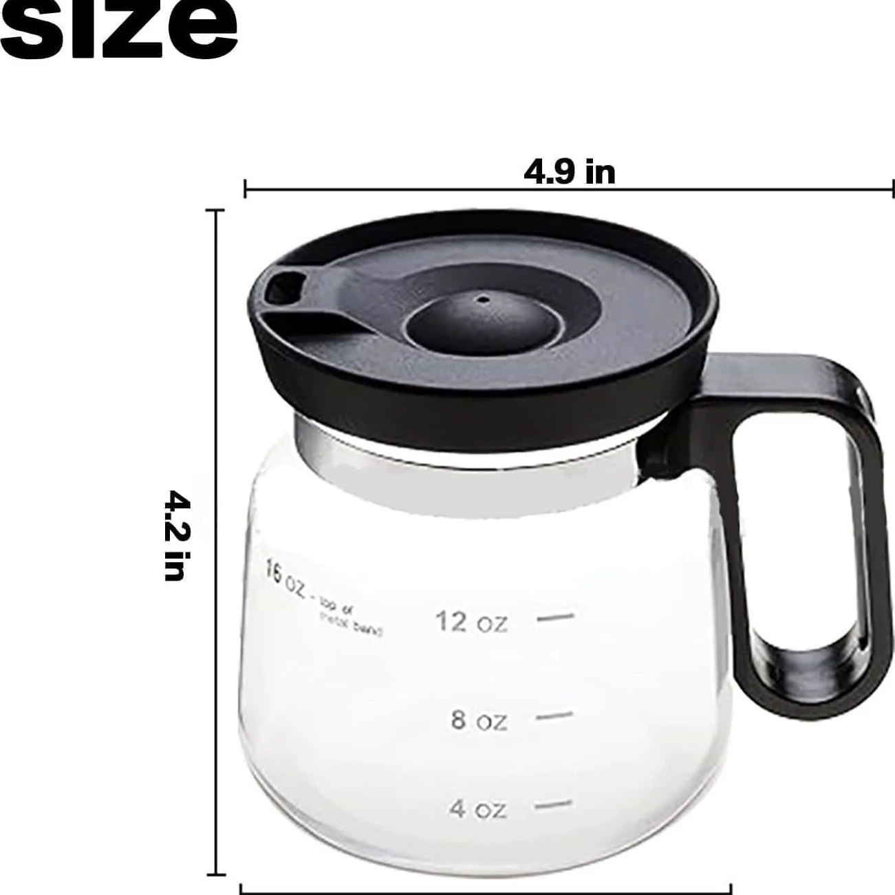 16 унций стеклянная кружка для кофе 16 oz стеклянная кружка для кофе
