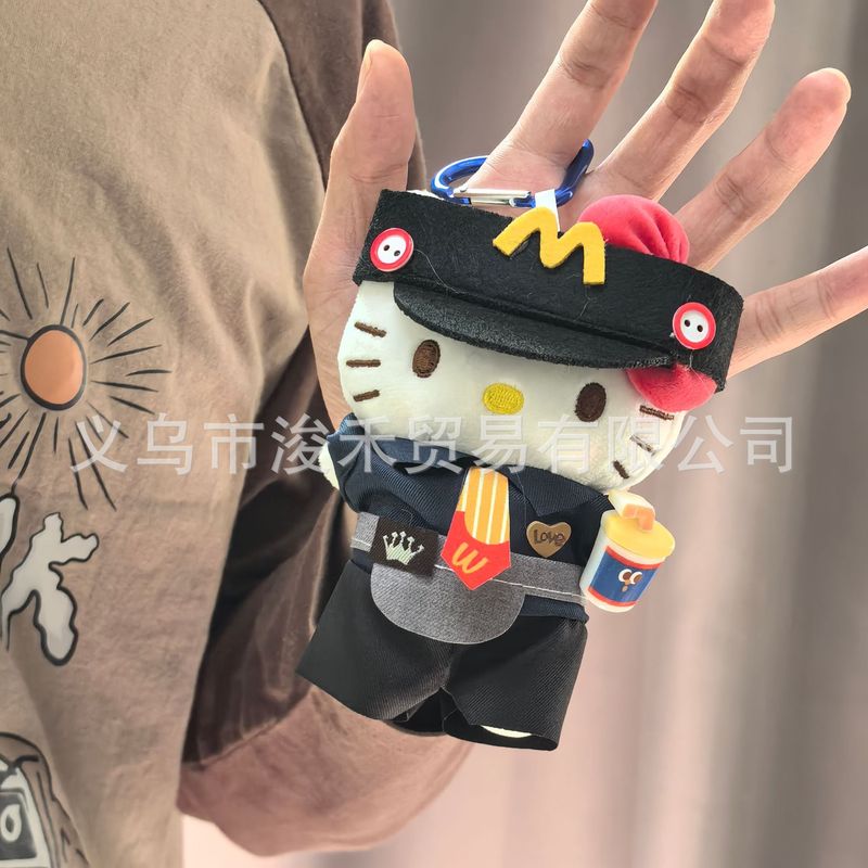 ハローキティバッグペンダントリトルシェフシリーズハローキティ人形ペンダントかわいい漫画人形キーホルダー|undefined