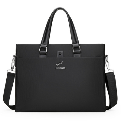 2022跨境專供男士手提包大容量休閑商務單肩斜跨尼龍防潑水公文包