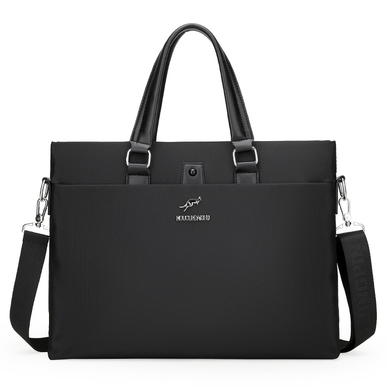 2022跨境專供男士手提包大容量休閑商務單肩斜跨尼龍防潑水公文包