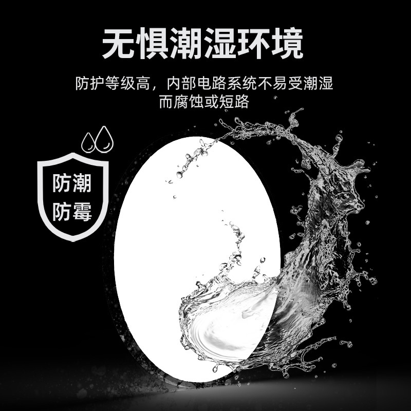 LED induction round ceiling light ultra-thin living room light bedroom light balcony light aisle light simple three-proof ceiling light