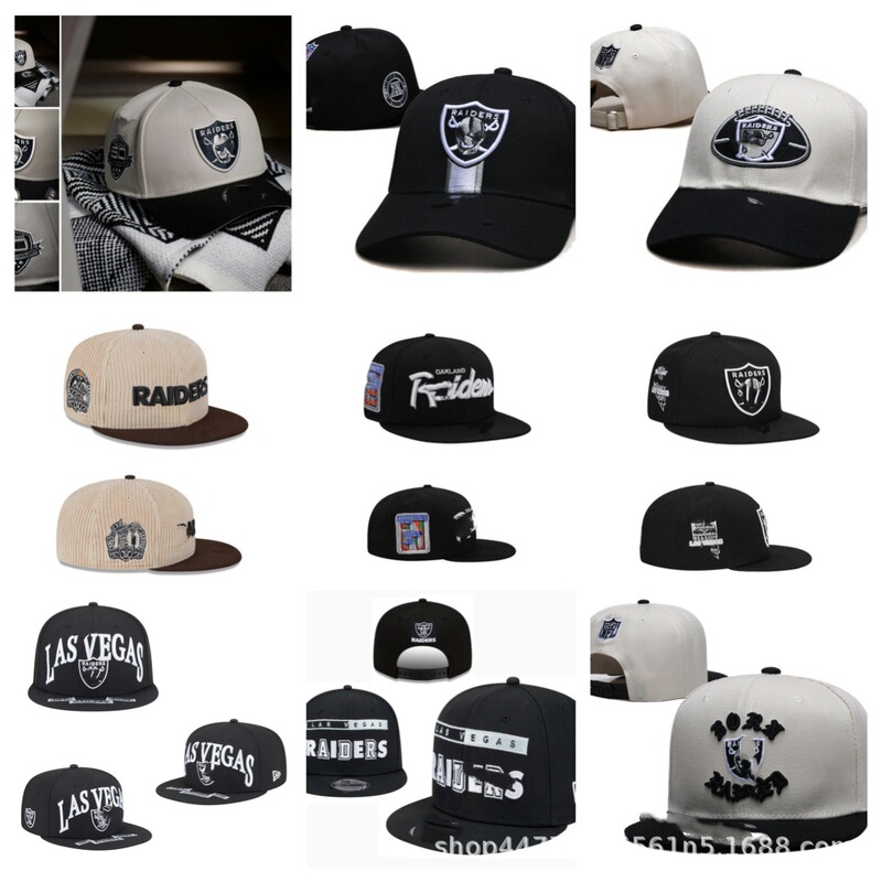 2025 New Raiders Team Hat Cowboy Cross-Border Trendy Brand Korean Embroidered Hat Baseball Cap Rugby Cap