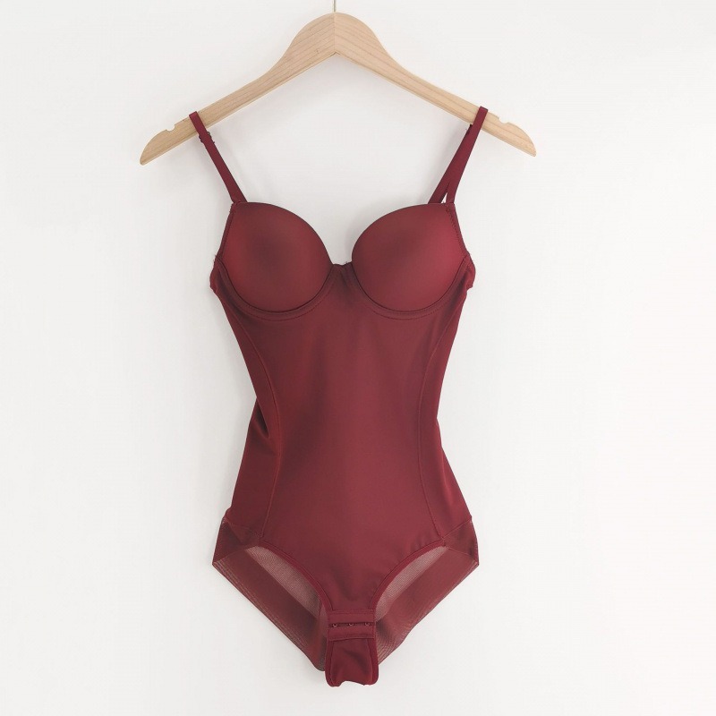 人気の超薄型夏用女性用ワンピースシェイプウェア、産後ボディシェイプ、シームレスなお腹痩せ下着、ブラジャーなし|undefined