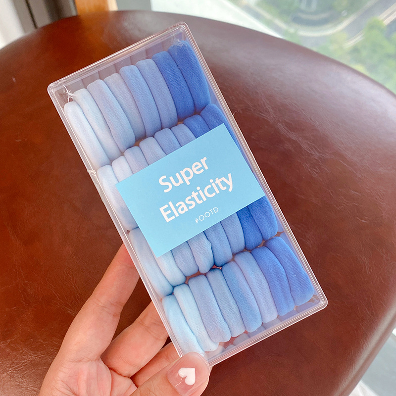 Anillo de cabello para niños no lesionar cabello de cabello de cola de caballo alta cuerda de cabello de cabello niñas tiras elásticas duraderas de alta elasticidad niñas cubierta de cuero