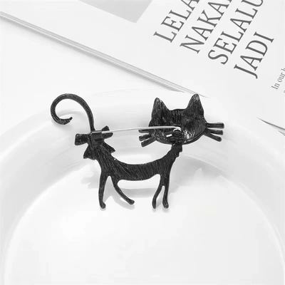 New Cartoon Enamel Cat: Yaxa sancaqları