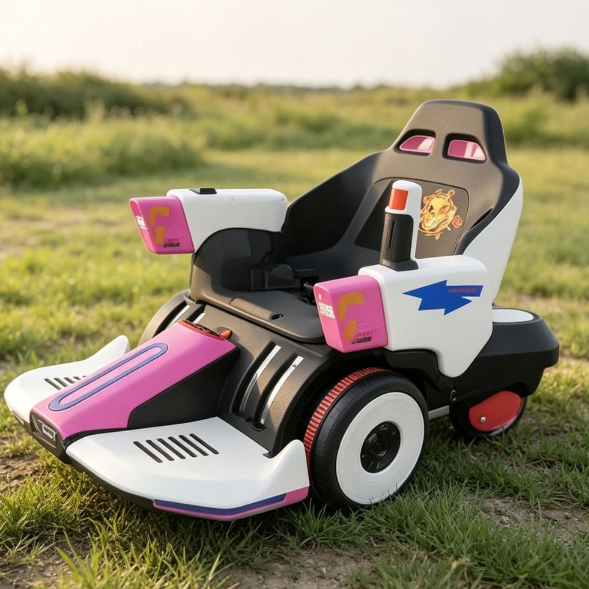 Coche de Choque Eléctrico Infantil de Plástico con Iluminación, Música, Burbujas y Control Remoto para Plazas Comerciales