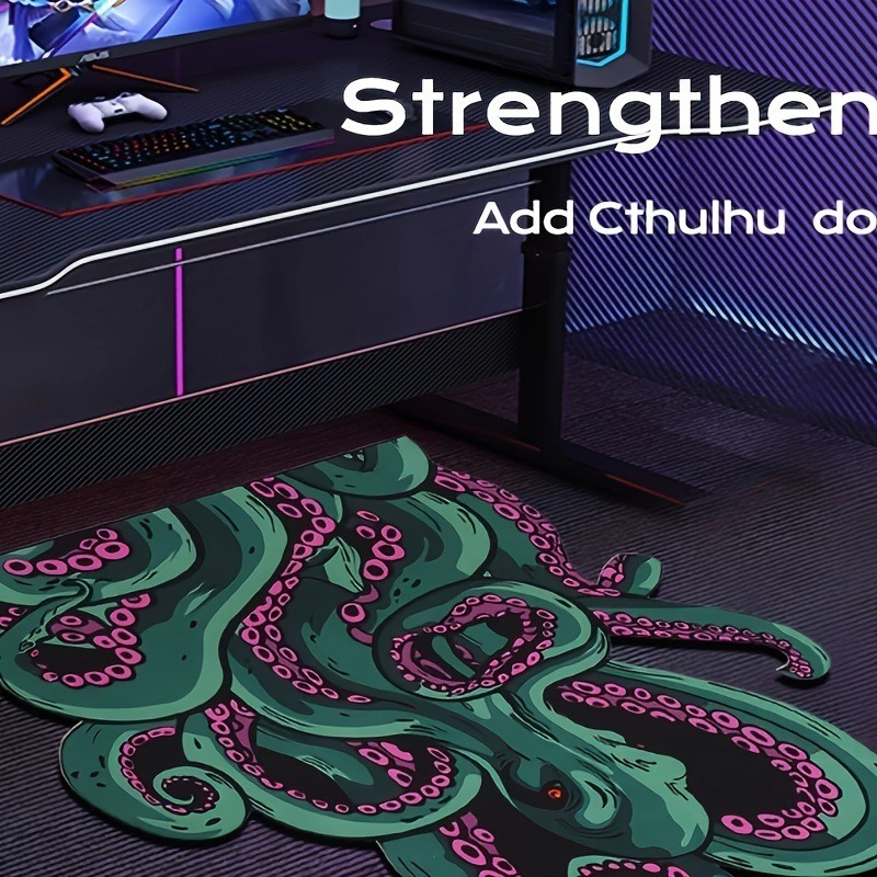 Cross-Border Cthulhu Diatom Mud Floor Mat Bathroom Floor Mat Octopus Tentacle Absorbent Non-Slip Mat Gothic Decorative Soft Carpet