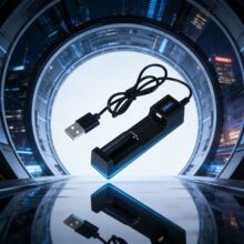 ����؂� USB �β۳���� �p�ɸ㶨 18650/14500/26650 ���