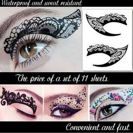 Eye Shadow Tattoo Stickers, Variety Charm Smokey Stickers