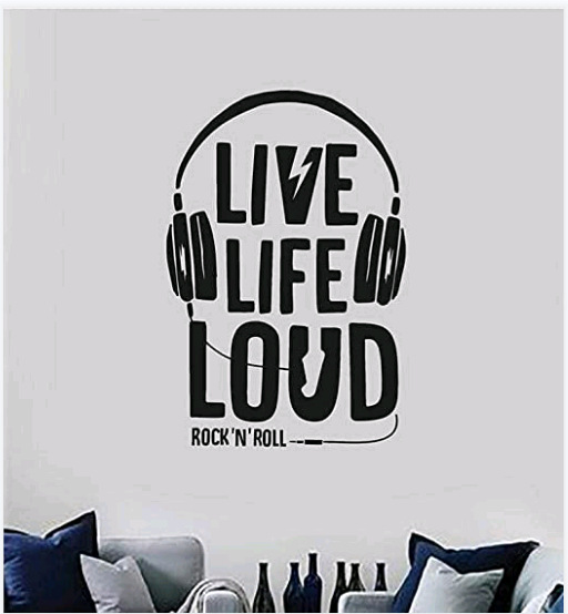 LIVE LIFE LOUD rock'n'roll 耳机decor境亚马逊速卖通DW13944