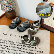 {16-25码}儿童运动鞋冬季新款加绒二棉男童鞋女童软底宝宝学步鞋