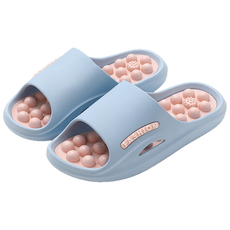 Sandali da interno antiscivolo di alta qualità per massaggio plantare in estate, pantofole estive da donna con suola morbida e resistenti all'usura, ideali per la casa._voghion.com