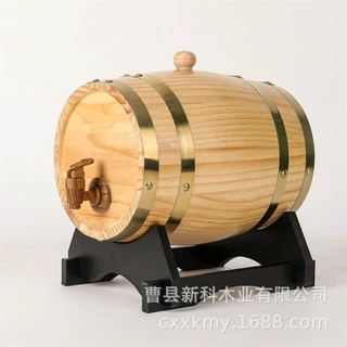 红酒酒吧餐饮自酿木酒桶摆件木桶木质烧烤店自助啤酒桶复古酒桶