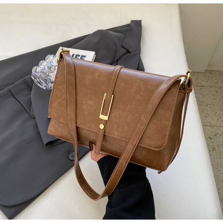 New High-End Retro Large Capacity Quality Shoulder Crossbody European And American Style Trendy Fashion Women's Bag_voghion.com