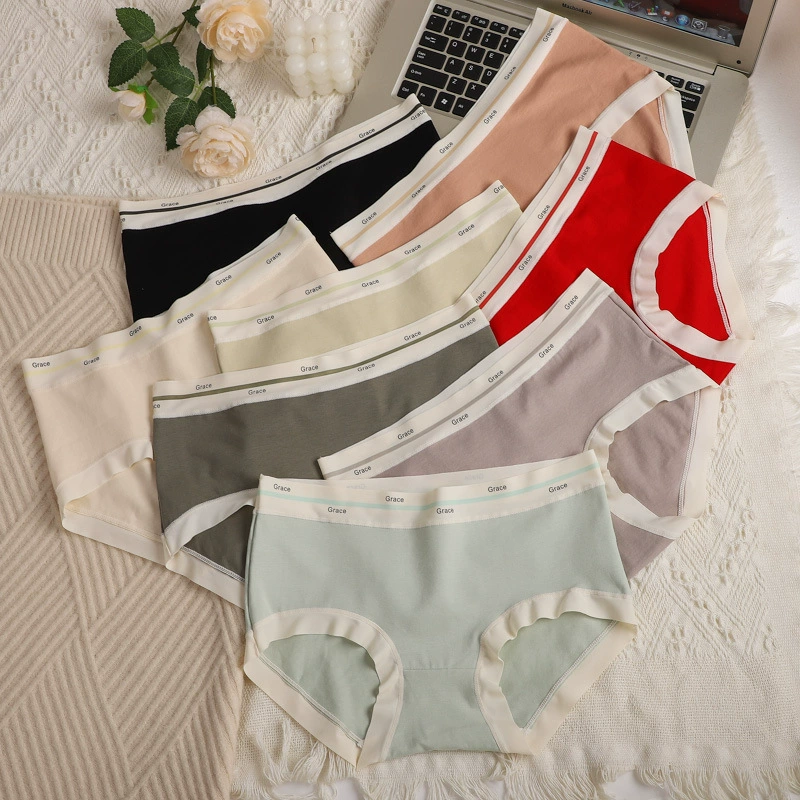 Cotton breathable comfortable underwear, pants, mid rise