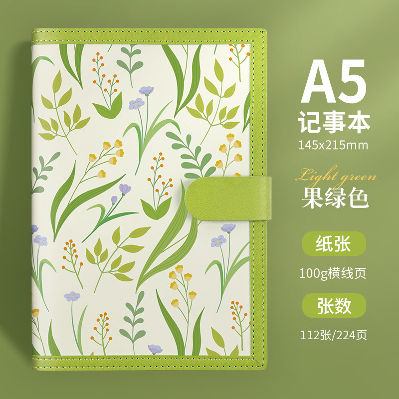 手元帳 A5 高価値日記帳 小さな新鮮な花柄手元帳 女子ノート 学生 箱入り 在庫あり