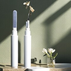 国境を越えた世代の多目的クリーニングペンワイヤレス Bluetooth ヘッドセットクリーニングペンダスト除去ツール携帯電話コンピュータに適しています