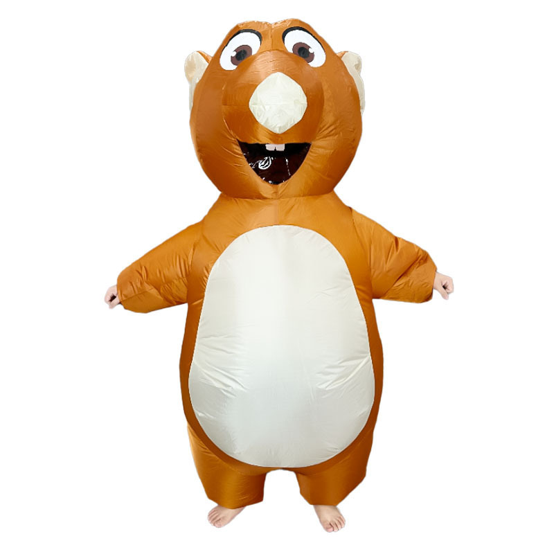 Nuevos productos transfronterizos Halloween caballo activo ropa inflable caminar caballo inflable espectáculo de escenario girafa ropa inflable props