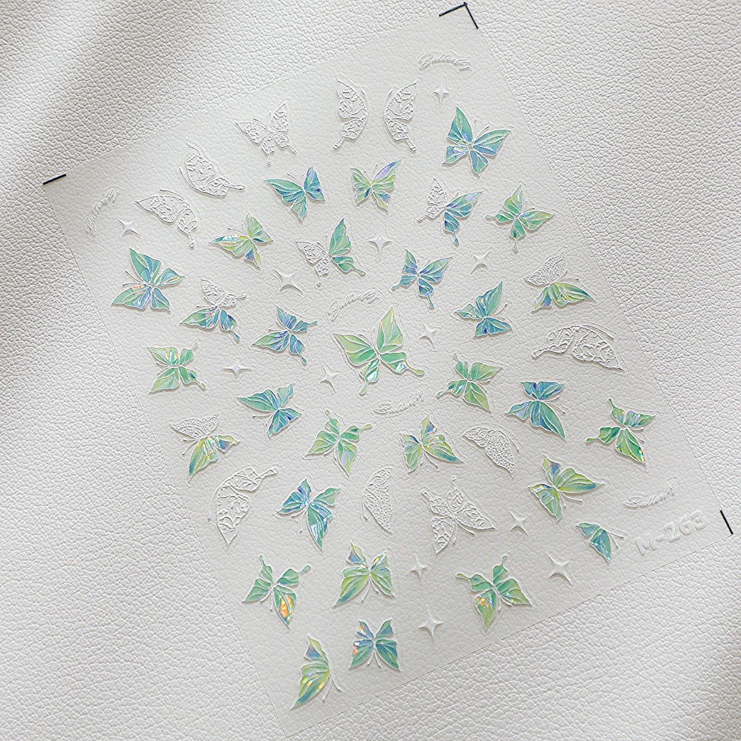 White -green butterfly