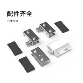 玻璃门上下合页免开孔橱柜展示无框玻璃夹自动弹开门铰链柜门转轴