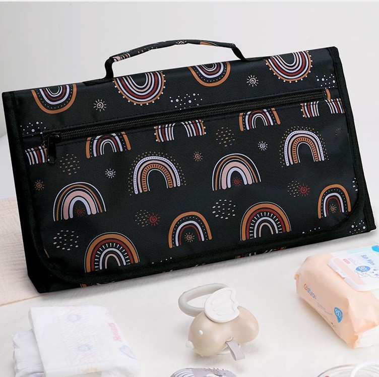 En stock bebé plegable al aire libre cambiador de pañales bebé viaje portátil pañal pad recién nacido Madre y bolsa de bebé