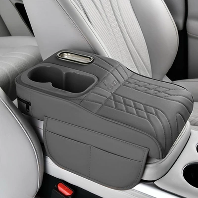 storage mat, Armrest box pad - colorful-cup-vertical-stylespeed-gray-heightening-pad-tissue-box-cup-holder-storage-bag