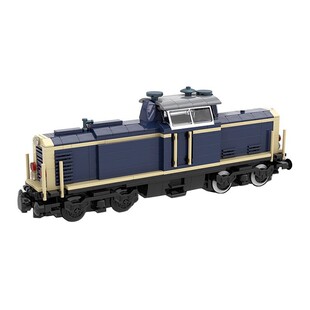 MOC domestic building blocks suit V100 German freight train small particles splicing toy gift 2023 New