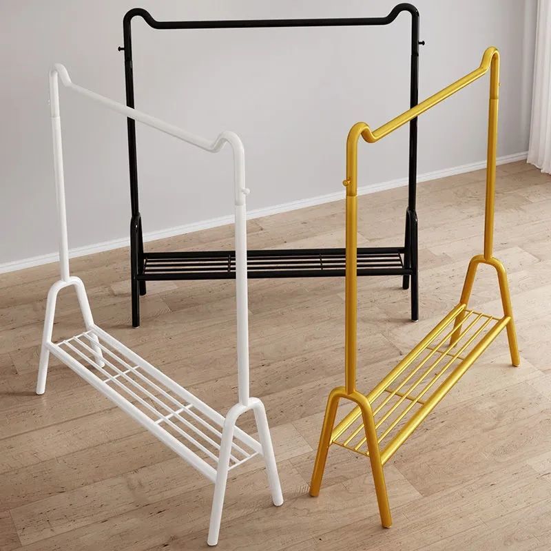 Simple Cat Ear Clothes Drying Rack Floor-Standing Vertical Clothes Rack Bedroom Balcony Home Clothes Drying Rack Dormitory Storage Coat Rack