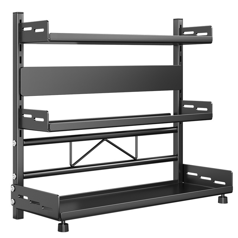 Estante de almacenamiento de artículos de cocina con condimento doméstico multifuncional para almacenar artefactos en la mesa ajustable para palillos y herramientas de almacenamiento