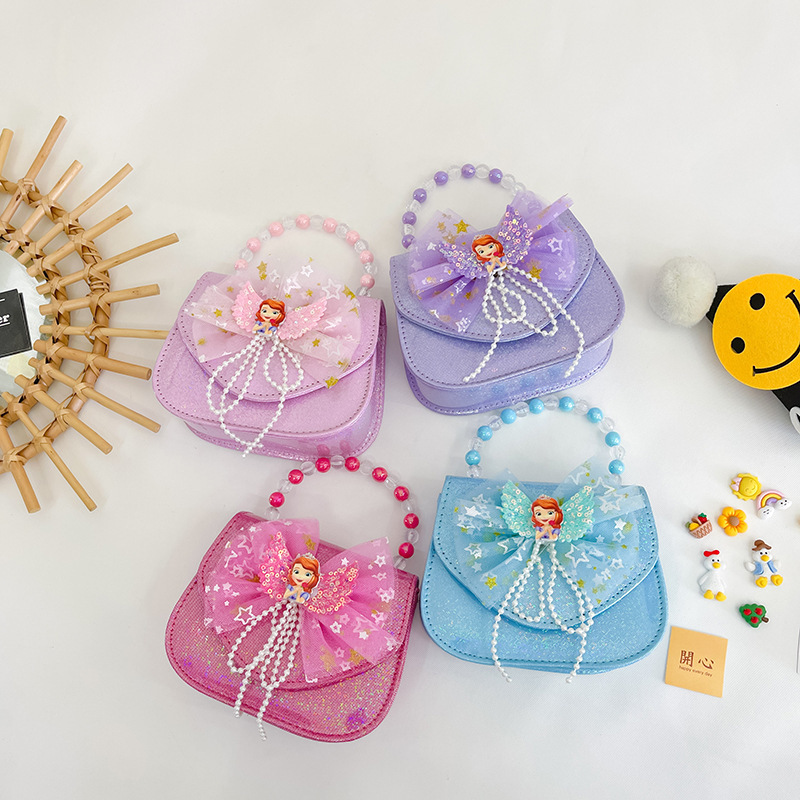 2025 mochila coreana para niñas, princesa de moda, bolsas de mano para niños, bolsas de perlas para niñas, bolsas de cambio, accesorios