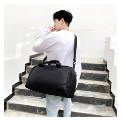 Cross-border wholesale fitness dry-wet separation sports basketball bag with shoe compartment travel bag, hand-held shoulder bag with logo printing