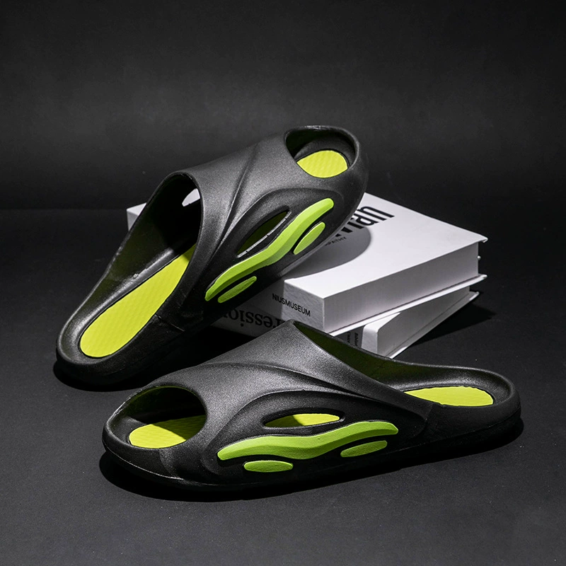 Мужские летние тапочки на толстой подошве, модные домашние, для гостиной, для пары, уличная одежда, пляжные приморские сандалии