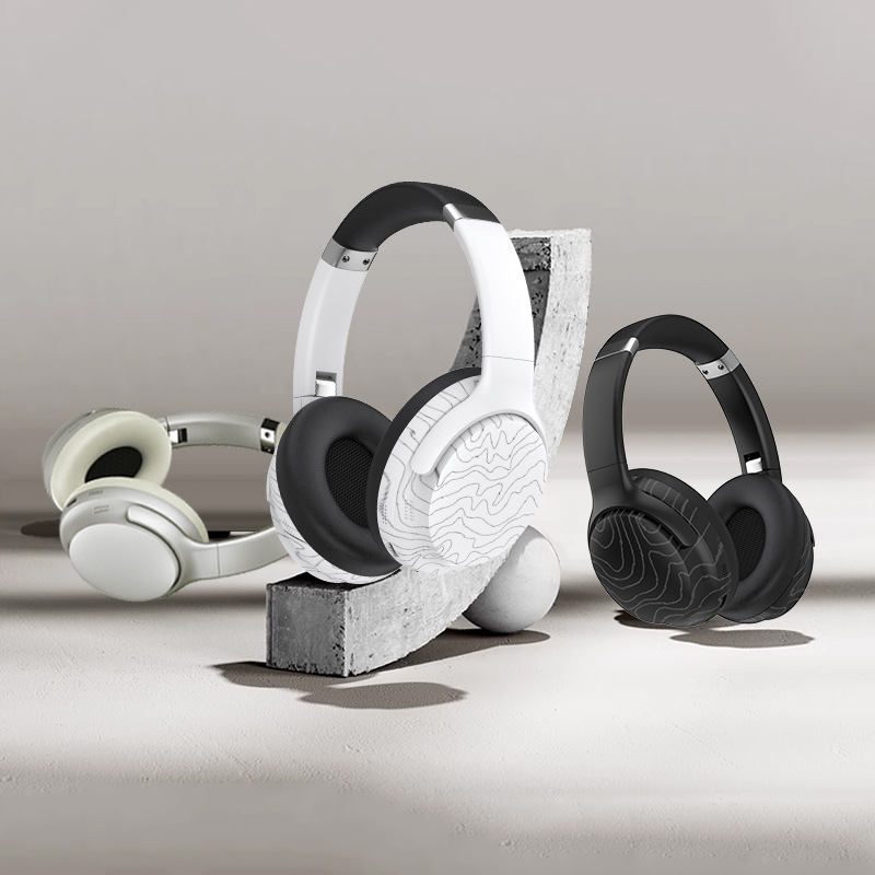 Auriculares Bluetooth montados en la cabeza en stock de fábrica, cambio de sonido múltiple, música inalámbrica, teléfono móvil con reducción de ruido, FM transfronterizo general