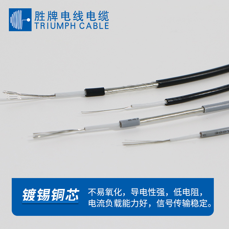 胜牌UL1185-24AWG美标单芯白色单芯缠绕屏蔽环保子线带电子线