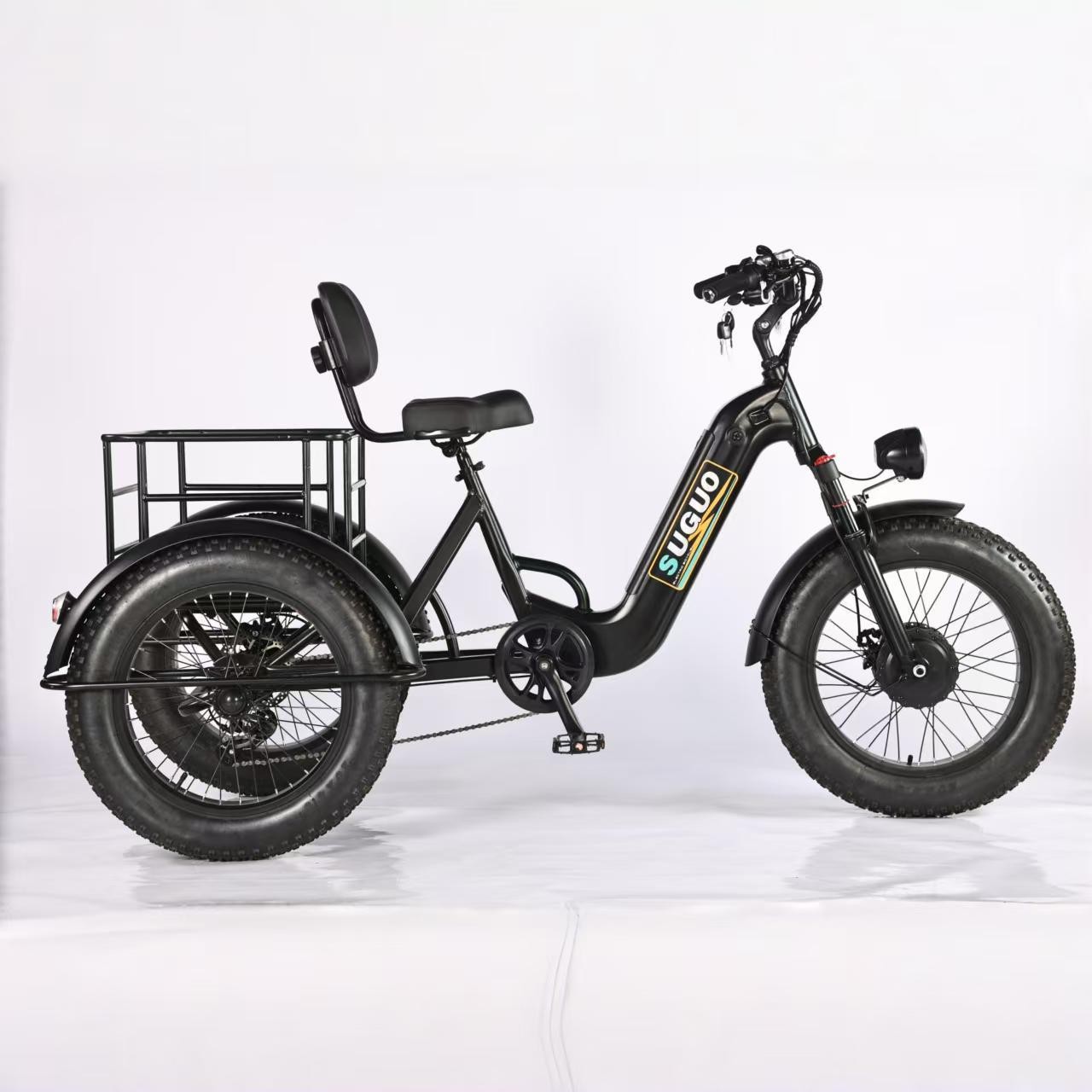 20-inch Fat Tire Snow Electric Tricycle Bicycle Lithium Battery
