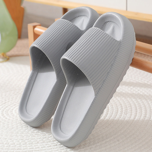 Simple EVA Slippers Summer Home Bathroom Non-slip Thick-soled Couple Outdoor Wear Shower Wear Resistant Flip-flops