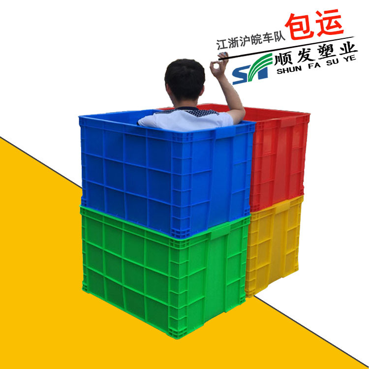 绿色周转箱加厚绿色周转箱深注塑箱HDPE聚乙烯材料生产厂家批发
