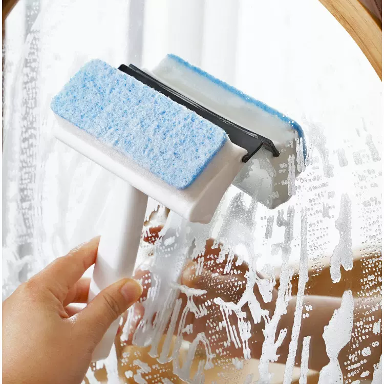 双面家用玻璃刮瓷砖浴室清洁刷擦窗户刮水器 家务保洁清洁刷