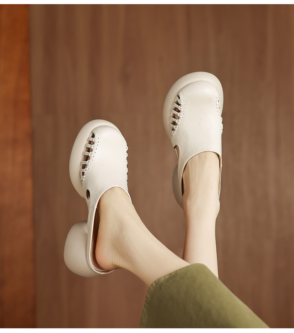 Sandal cao gót nữ mũi trùm đế dày gót 6 cm — đen chi tiết 5