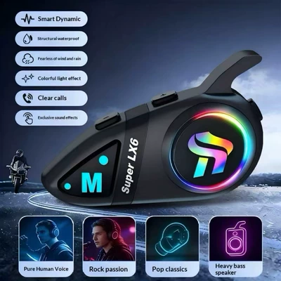 Motorcycle Helmet Headset waterproof, noise-reducing, four sound effects