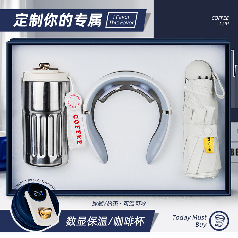 Conjunto de regalos corporativo de alto nivel práctica reunión anual de negocios caja de regalos eventos acompañantes de regalo para empleados logotipo personalizado