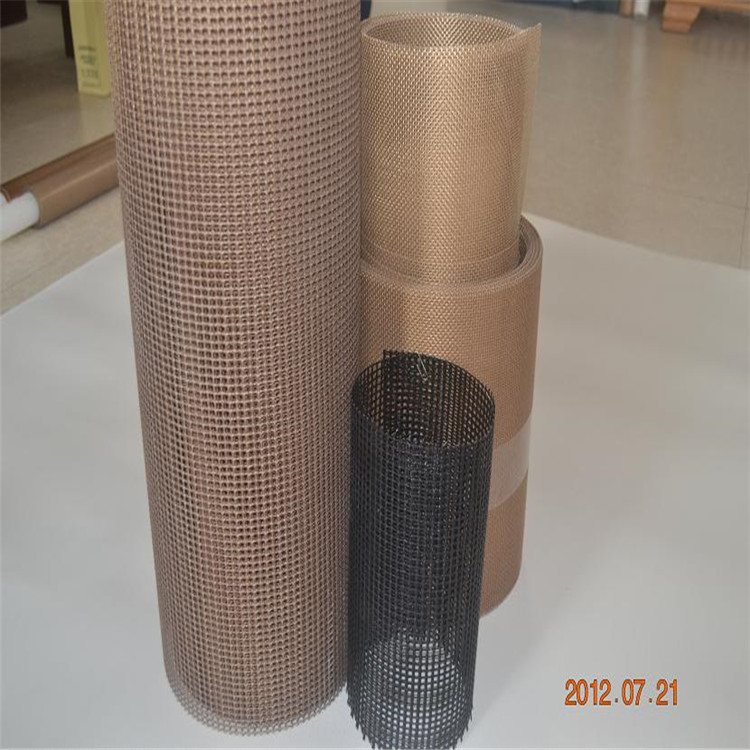 4*4网格状耐高温特氟龙网格输送带 耐腐蚀铁氟龙涂层网格布