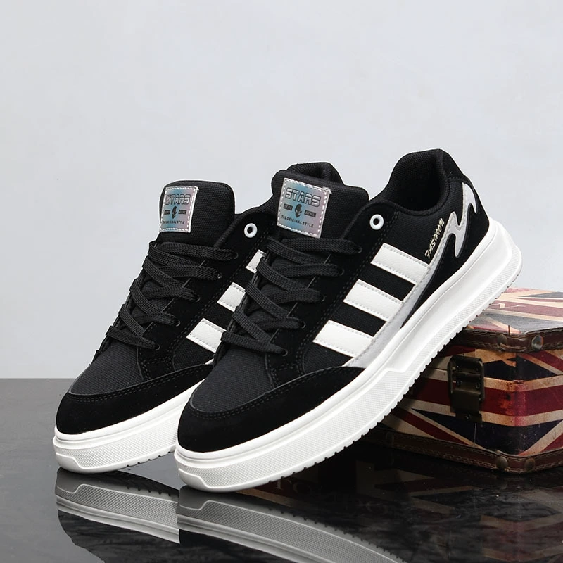 Мужские летние дышащие парусиновые туфли, кроссовки на толстой подошве, увеличивающие рост, универсальные спортивные повседневные туфли с низким вырезом и дезодорантом для мужчин 20088