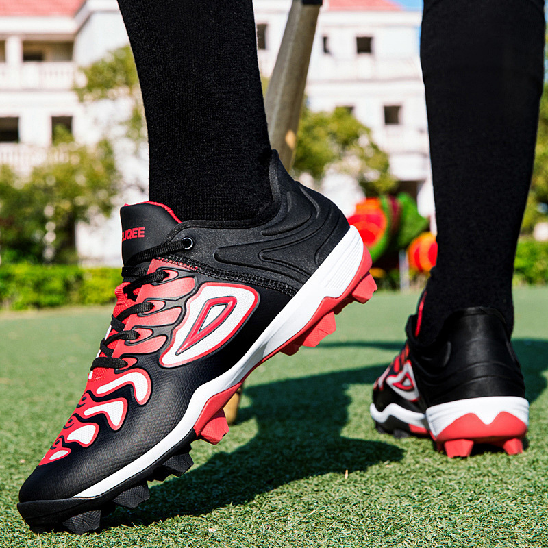 New Cross-Border Baseball Shoes for Men and Women, Rubber Non-Slip Breathable Mesh Competition Training Sports Shoes