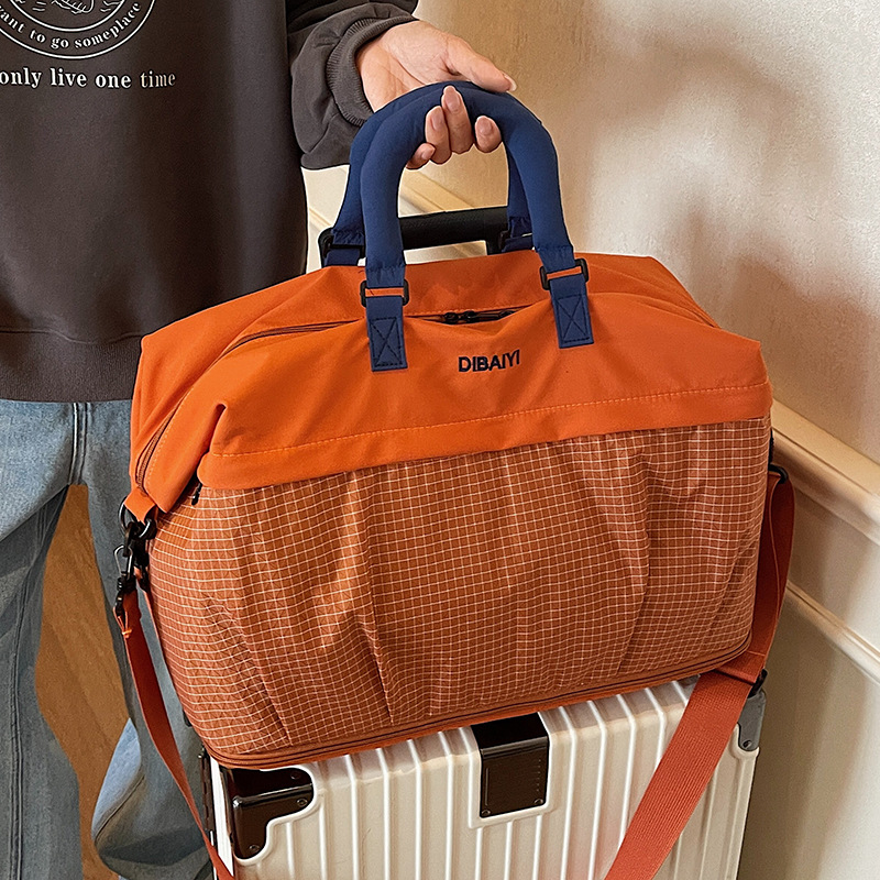 Bolsa de viaje de mujer ligera de gran capacidad bolsa deportiva de fitness bolsa de viaje corto bolsa de mano bolsa de embarque bolsa