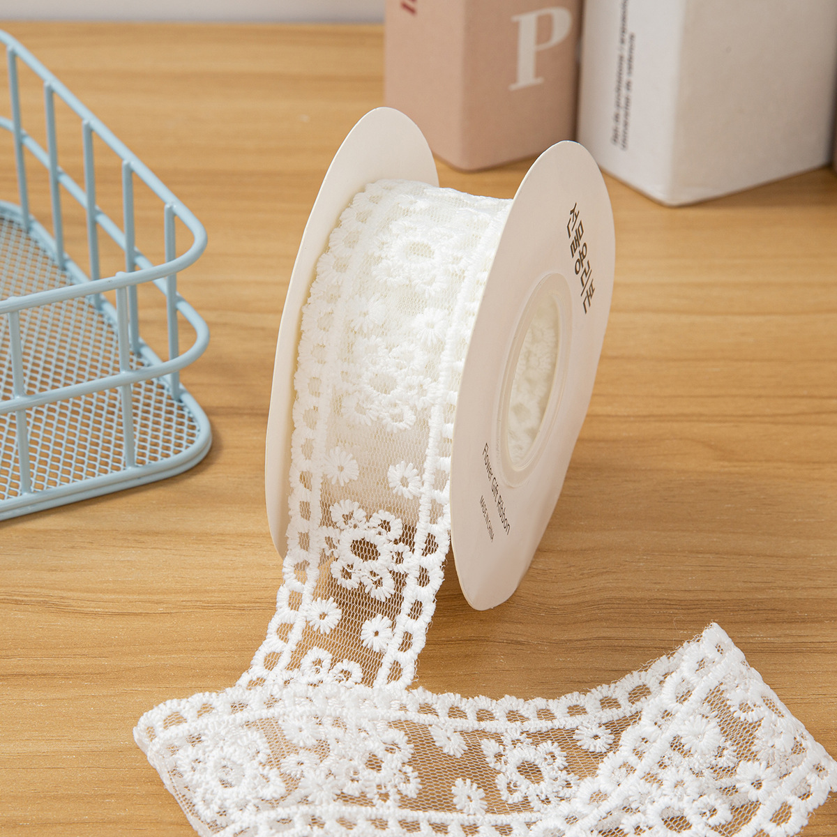 透明レースウェビングメッシュ刺繍ミルクシルク DIY リボンヘアアクセサリー花包装衣類アクセサリー